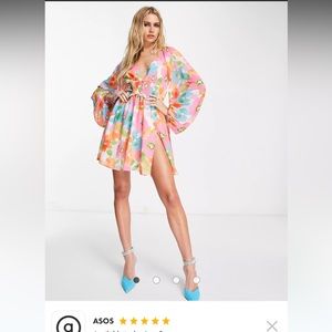 ASOS design floral mini dress